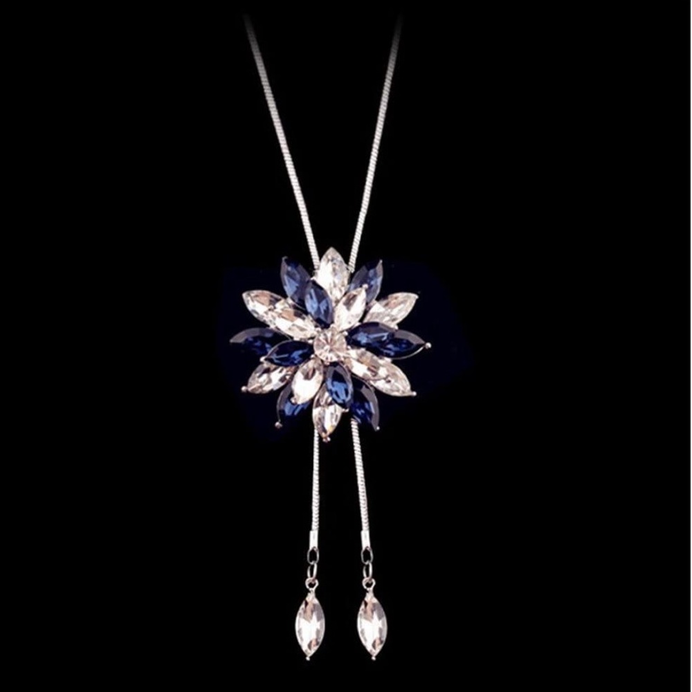 Crystals fashion jewelry necklace